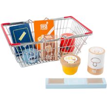 Groceries set in a shopping basket Fresh LE11443 Small foot company 1