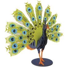 3D Paper model - Peacock FRI-11728 Fridolin 1