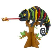 3D Paper model - Colorful chameleon FR-11738 Fridolin 1