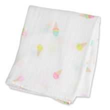 Cotton muslin swaddle - Ice cream LLJ-121-000-025 Lulujo 1