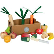 Cuttable Fruit and Vegetables Set Fresh LE12563 Small foot company 1