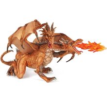 Gold two-headed dragon figurine PA38938-2984 Papo 1
