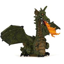 Winged dragon with green flames figure PA39025-2855 Papo 1