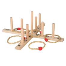 Hoop-la game with 5 sisal rings GOSA059-5173 Goki 1
