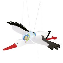 Mobile stork with baby, blue GO52991 Goki 1