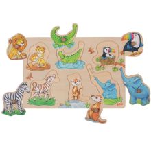 Mother and baby lift-out puzzle GK57310 Goki 1