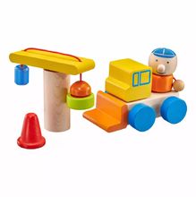 Wooden construction site vehicle, with velcro 8 pcs SE62075 Selecta 1