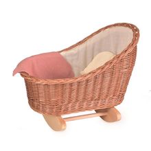 Wicker cradle with knitted blanket EG700056 Egmont Toys 1