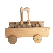 Pull along truck with wooden blocks EG700107 Egmont Toys 1