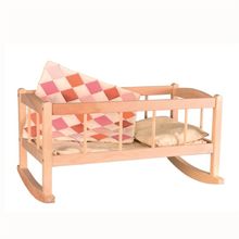 Wooden cradle with patchwork blanket EG700154 Egmont Toys 1