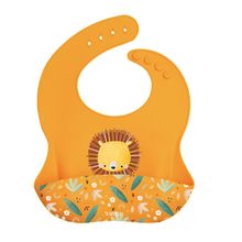 Silicone bib - Chompy the lion SJ-SI0962 Sassi Junior 1