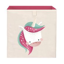 Square storage box - Sparkly the unicorn SJ-MX1945 Sassi Junior 1