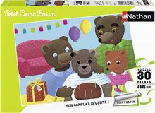 Puzzle Little Brown Bear Birthday 30 pcs N863808 Nathan 1