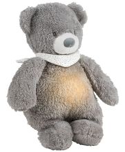 Night Light Cuddly Bear Sleepy - grey NA876629 Nattou 1