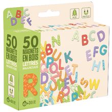 Wooden magnetic uppercase letters JJ8966 Jeujura 1