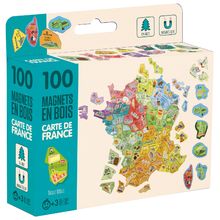 Wooden magnets Map of France JJ8969 Jeujura 1