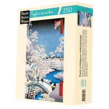 Meguro Drum Bridge by Hiroshige A566-250 Puzzle Michele Wilson 1