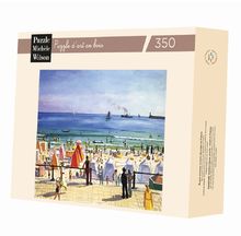 Beach at Sables d'Olonne by Marquet A649-350 Puzzle Michele Wilson 1