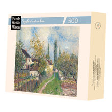 A path at Les Sablons by Sisley A667-500 Puzzle Michele Wilson 1