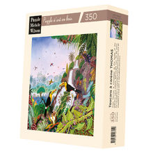 Keeled toucans by Alain Thomas A942-350 Puzzle Michele Wilson 1