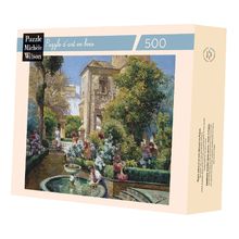 Fountain of the Alcazar by Rodriguez A949-500 Puzzle Michele Wilson 1