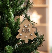 Customizable Christmas tree decoration in wood VI-AA10 Vintiun 1