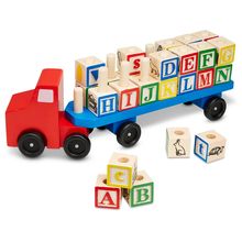 Alphabet Blocks Wooden Truck M&D15175-4555 Melissa & Doug 1