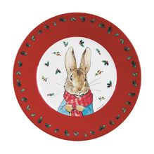 Plate Peter Rabbit Christmas red 20cm PJ-BP924N Petit Jour 1
