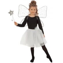 Silver fairy costume for kids 3 pcs CHAKS-C4358 Chaks 1