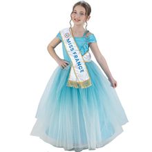 Miss France blue dress 116 cm CHAKS-C4723116 Chaks 1