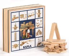 Kapla Building set [120 pieces] - red, pink, dark blue - buy at