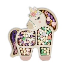 Unicorn box wooden beads SYCRE3284 Sycomore 1