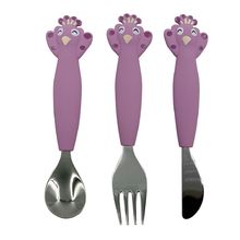 Silicone cutlery set 3-pack Mrs Peacock TX-96-465 Trixie 1