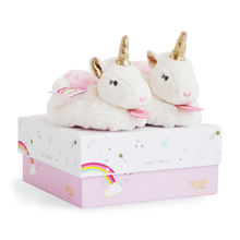 Unicorn slippers 0-6 months DC3311 Doudou et Compagnie 1