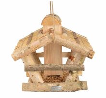 Birch hanging bird table with silo ED-FB314 Esschert Design 1