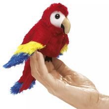 Finger puppet Scarlet Macaw FO-2723 Folkmanis 1