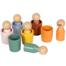 Montessori sorting beaker with figures LE12813 Small Foot company 1