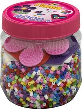 Pink pot of 4000 Midi plastic beads HAMA-2051 Hama 1