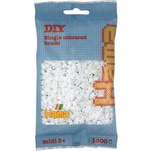 Bag of 1000 plastic beads Midi White HAMA-207-01 Hama 1