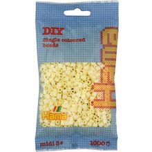 Bag of 1000 plastic beads Midi cream HAMA-207-02 Hama 1