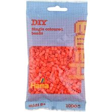Bag of 1000 plastic beads Midi Orange HAMA-207-04 Hama 1