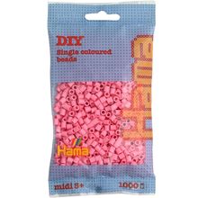 Bag of 1000 plastic beads Midi Pink HAMA-207-06 Hama 1