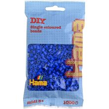 Bag of 1000 plastic beads Midi Dark blue HAMA-207-08 Hama 1