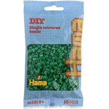 Bag of 1000 plastic beads Midi Green HAMA-207-10 Hama 1