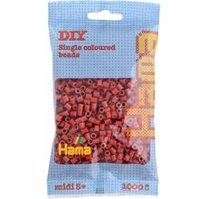 Bag of 1000 plastic beads Midi light brown red HAMA-207-20 Hama 1