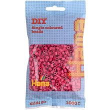 Bag of 1000 plastic beads Midi Red wine HAMA-207-29 Hama 1