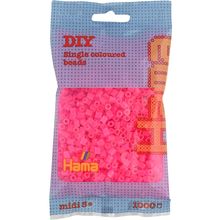 Bag of 1000 plastic beads Midi fuschia HAMA-207-32 Hama 1
