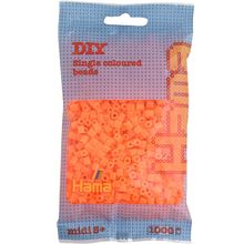 Bag of 1000 plastic beads Midi light neon orange HAMA-207-38 Hama 1