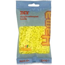Bag of 1000 plastic beads Midi light pastel yellow HAMA-207-43 Hama 1
