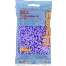 Bag of 1000 plastic beads Midi pastel purple HAMA-207-45 Hama 1